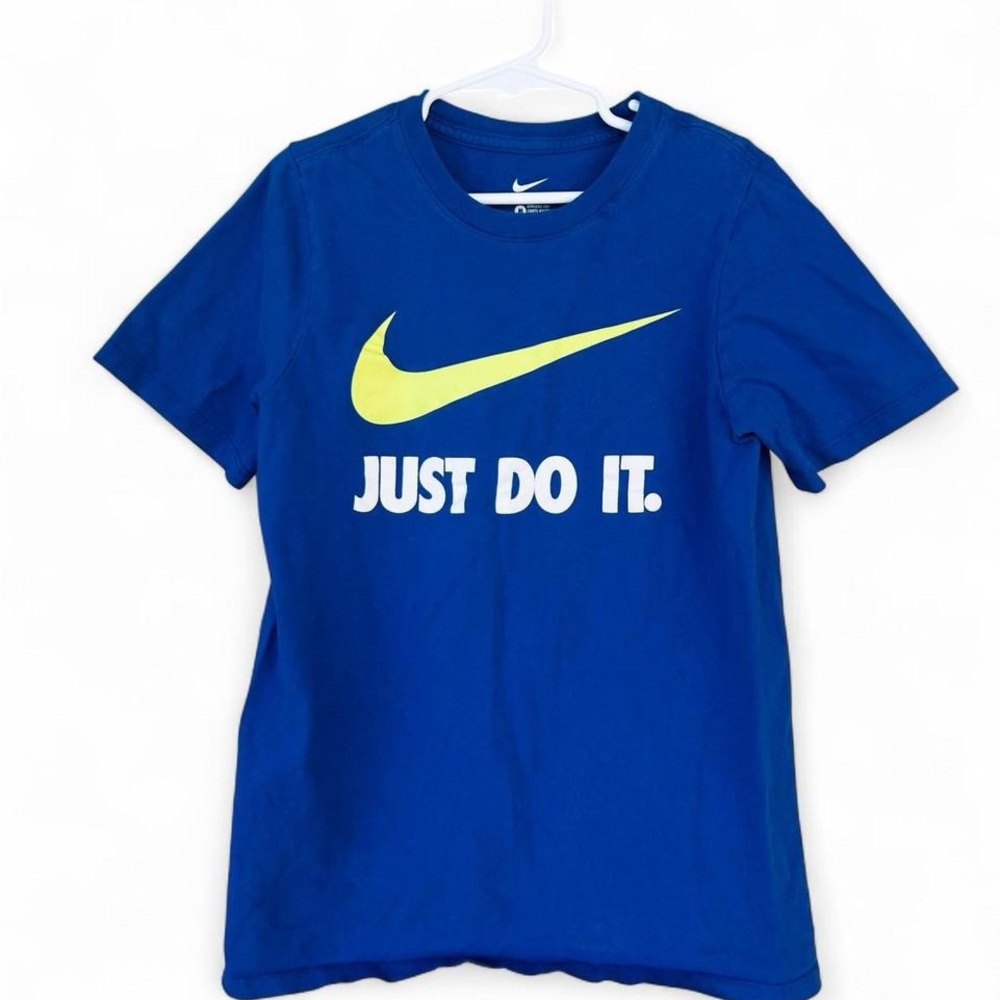 Nike Kids' Blue 'Just Do It' Short-Sleeve Tee